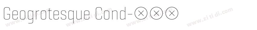 Geogrotesque Cond字体转换
